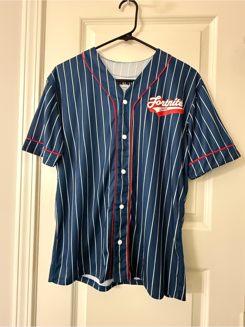 Kids Fortnite League Pinstripe Jersey Size 14/16